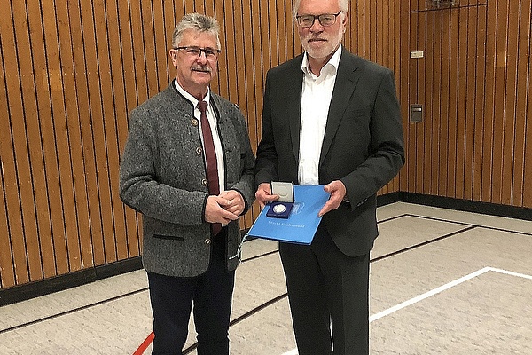 Martin Weiß und Bürgermeister Wolfgang Braun